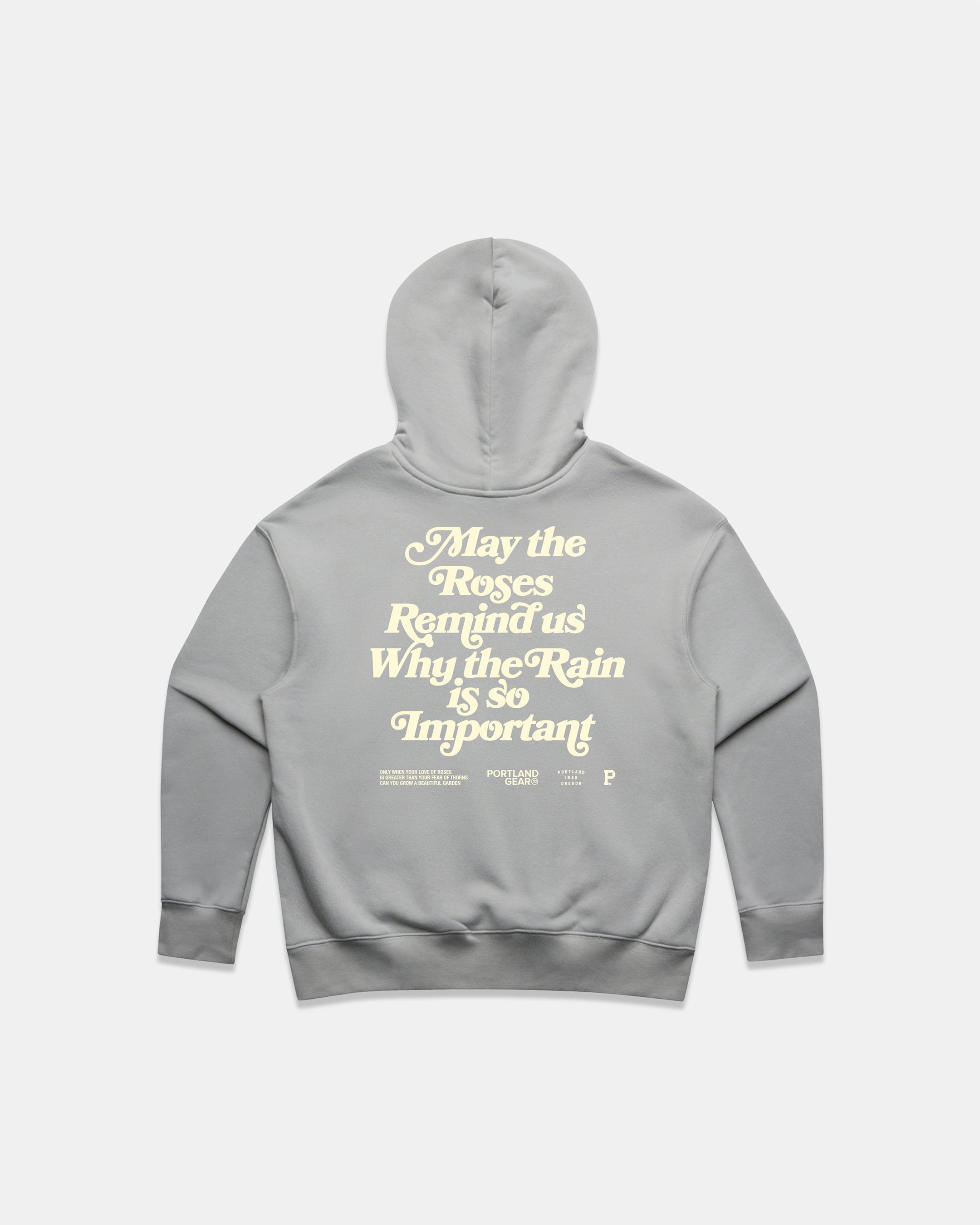 Women's Sueded Slogan Hoodie - Storm