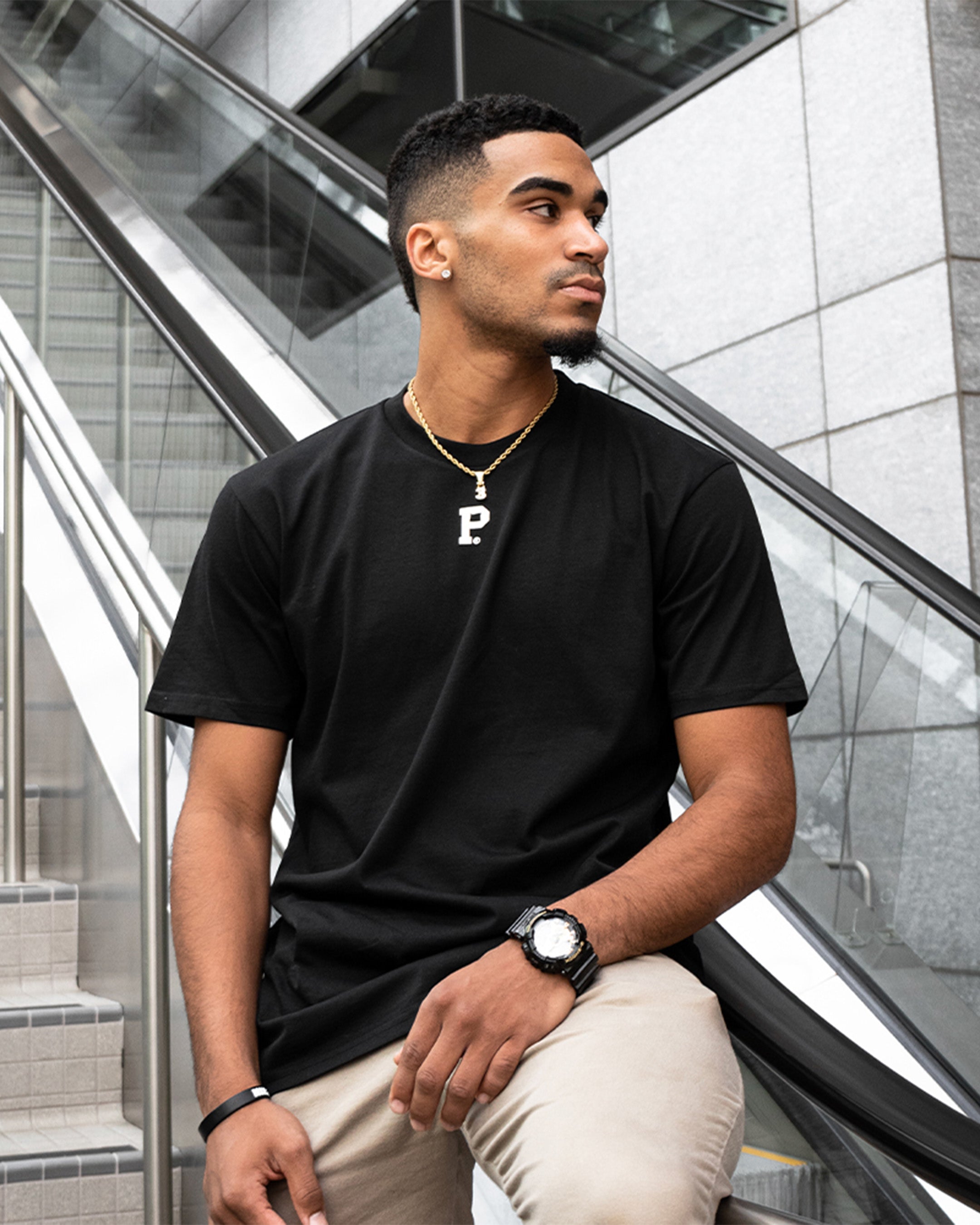 HeavyKnit Centerpiece Tee - Black