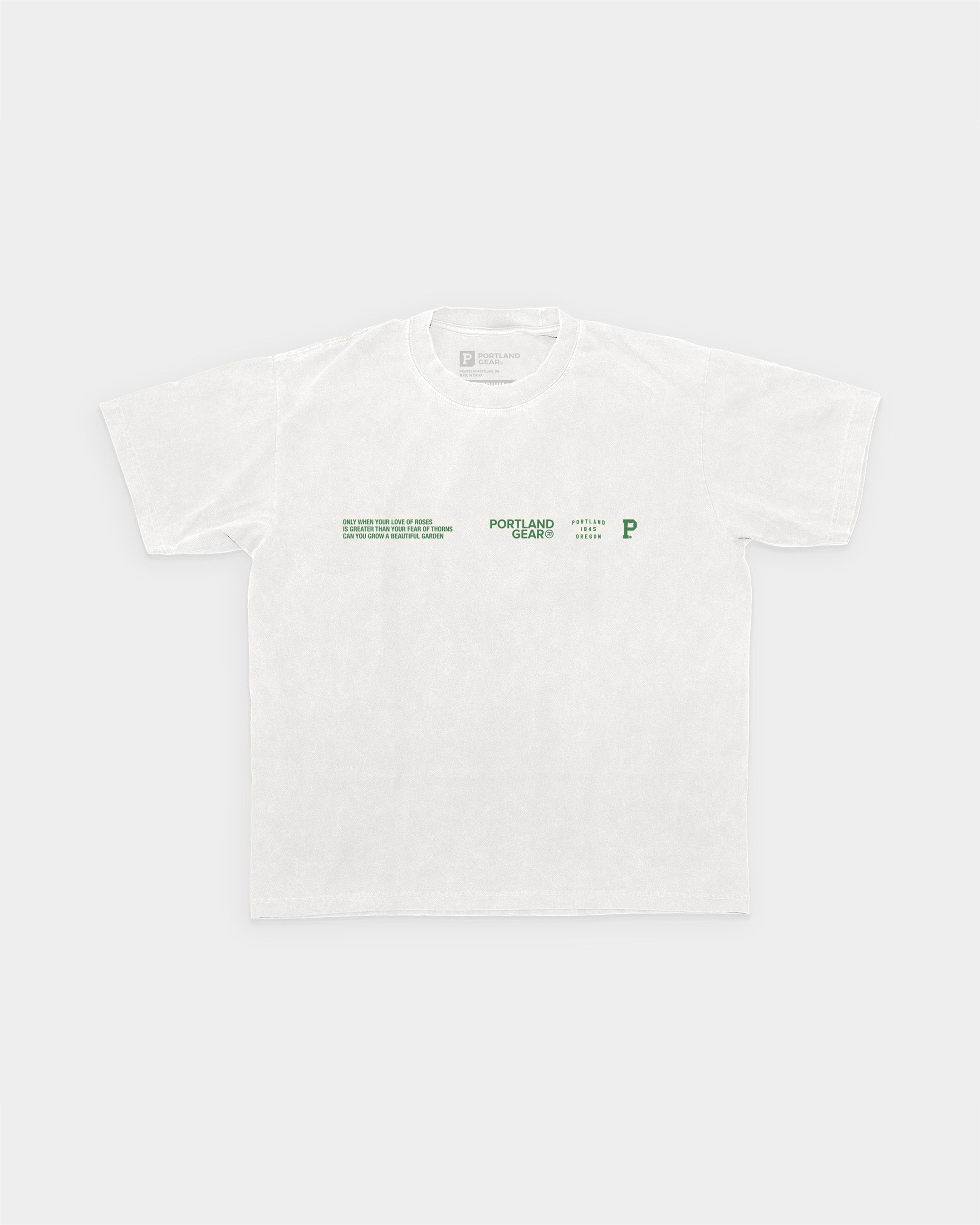 All-American Slogan Tee - Cement