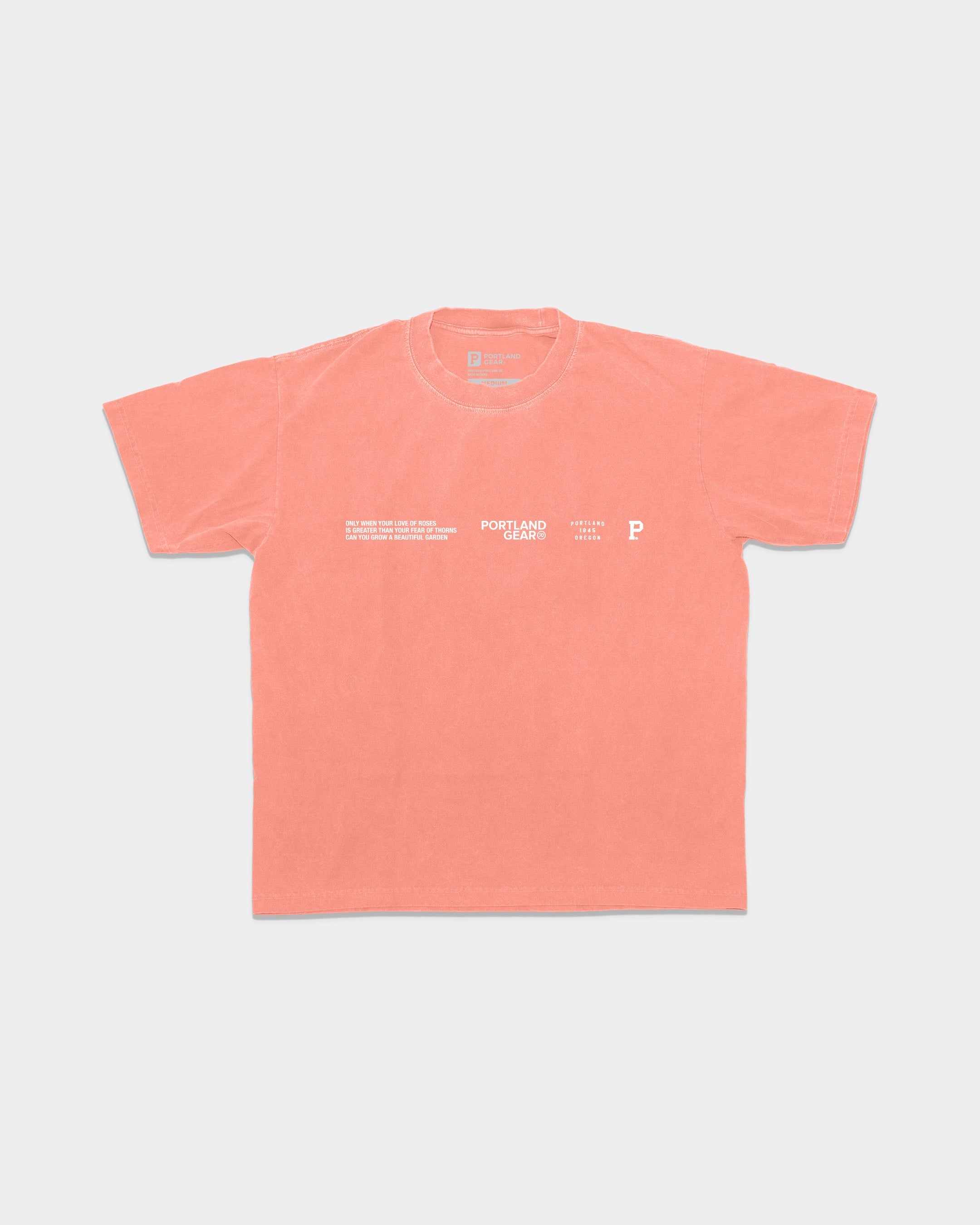 All-American Slogan Tee - Coral